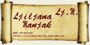 Ljiljana Manjak vizit kartica